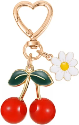 Cherry Keychain Bag Charm Cute Cherry Gifts for Women Her Friends Birthday Christmas