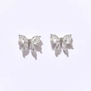 Christy Bow Studs | Silver