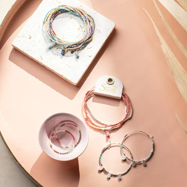 Chromacolor Miyuki Bracelet Trio - Blush Multi/Silver
