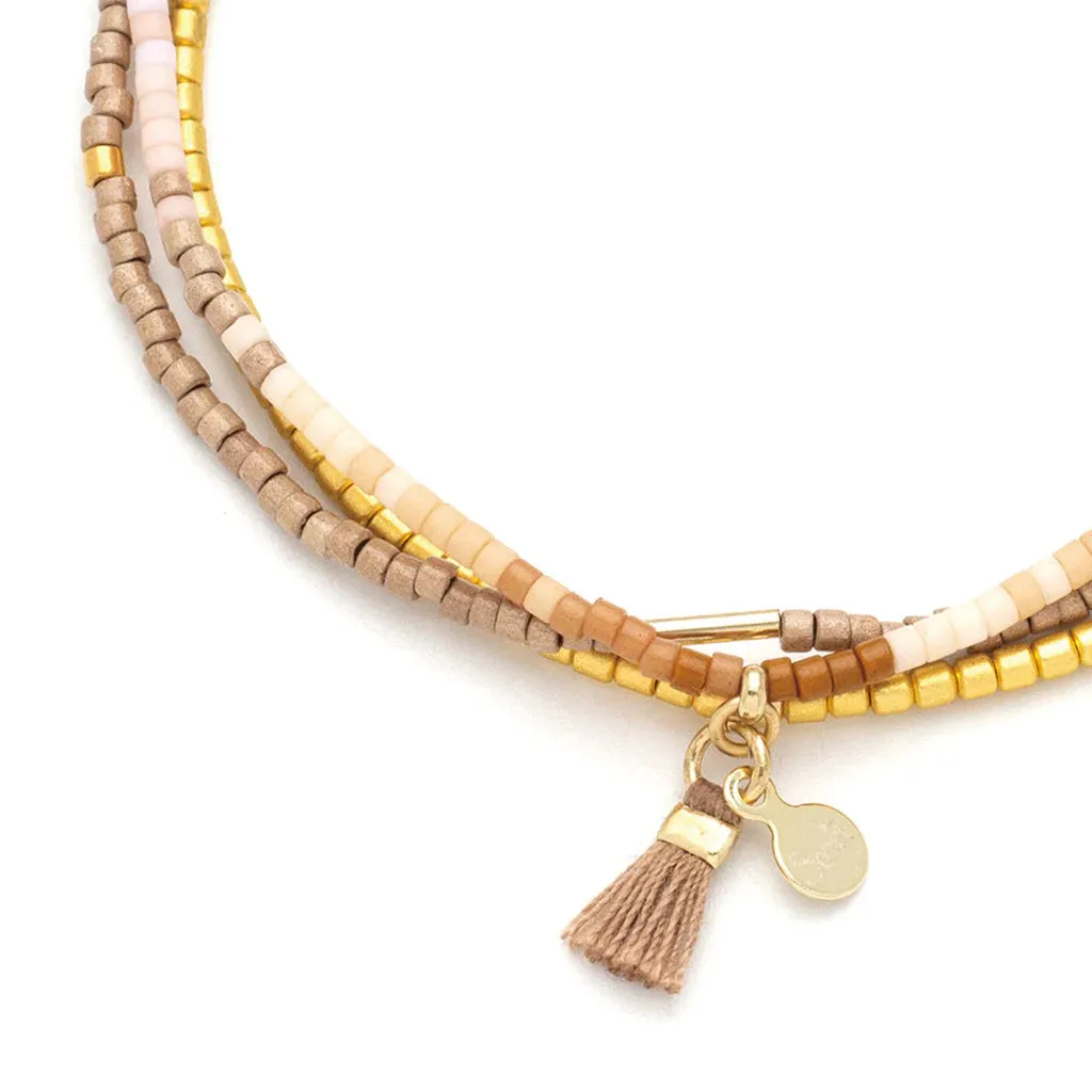 Chromacolor Miyuki Bracelet Trio | Desert Multi/Gold