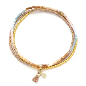 Chromacolor Miyuki Bracelet Trio | Desert Multi/Gold