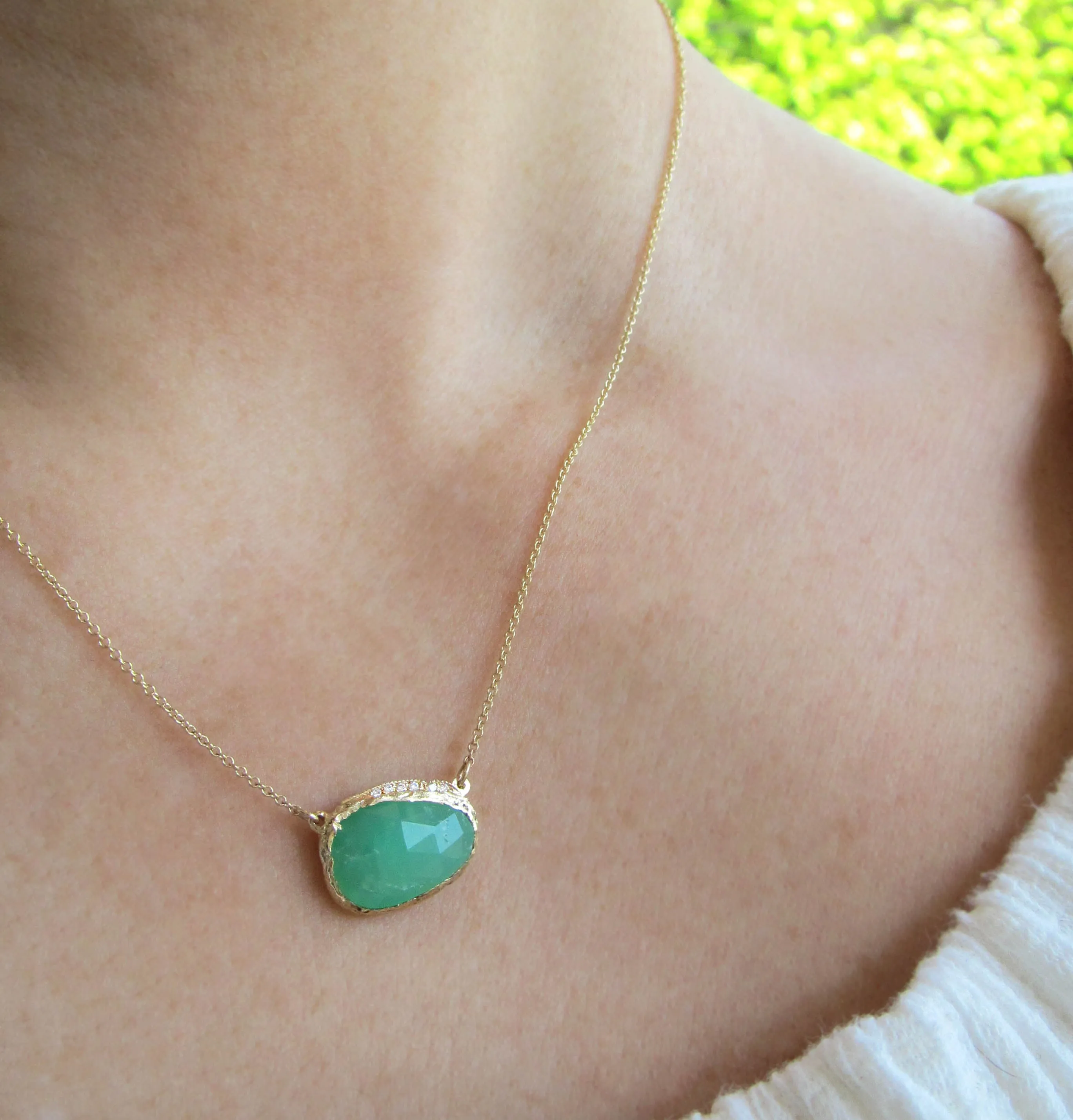 Chrysoprase Hidden Cove Necklace