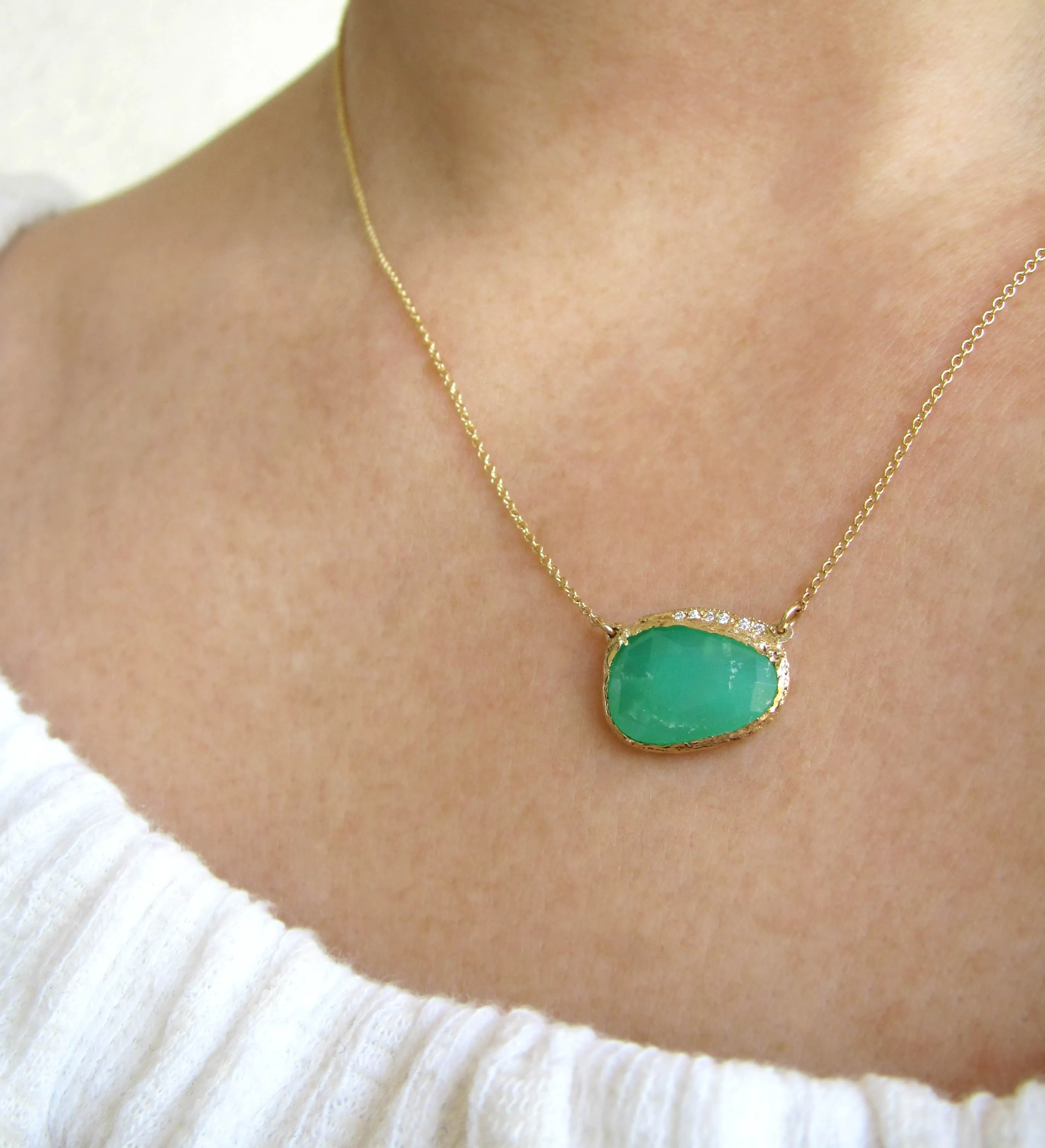 Chrysoprase Hidden Cove Necklace
