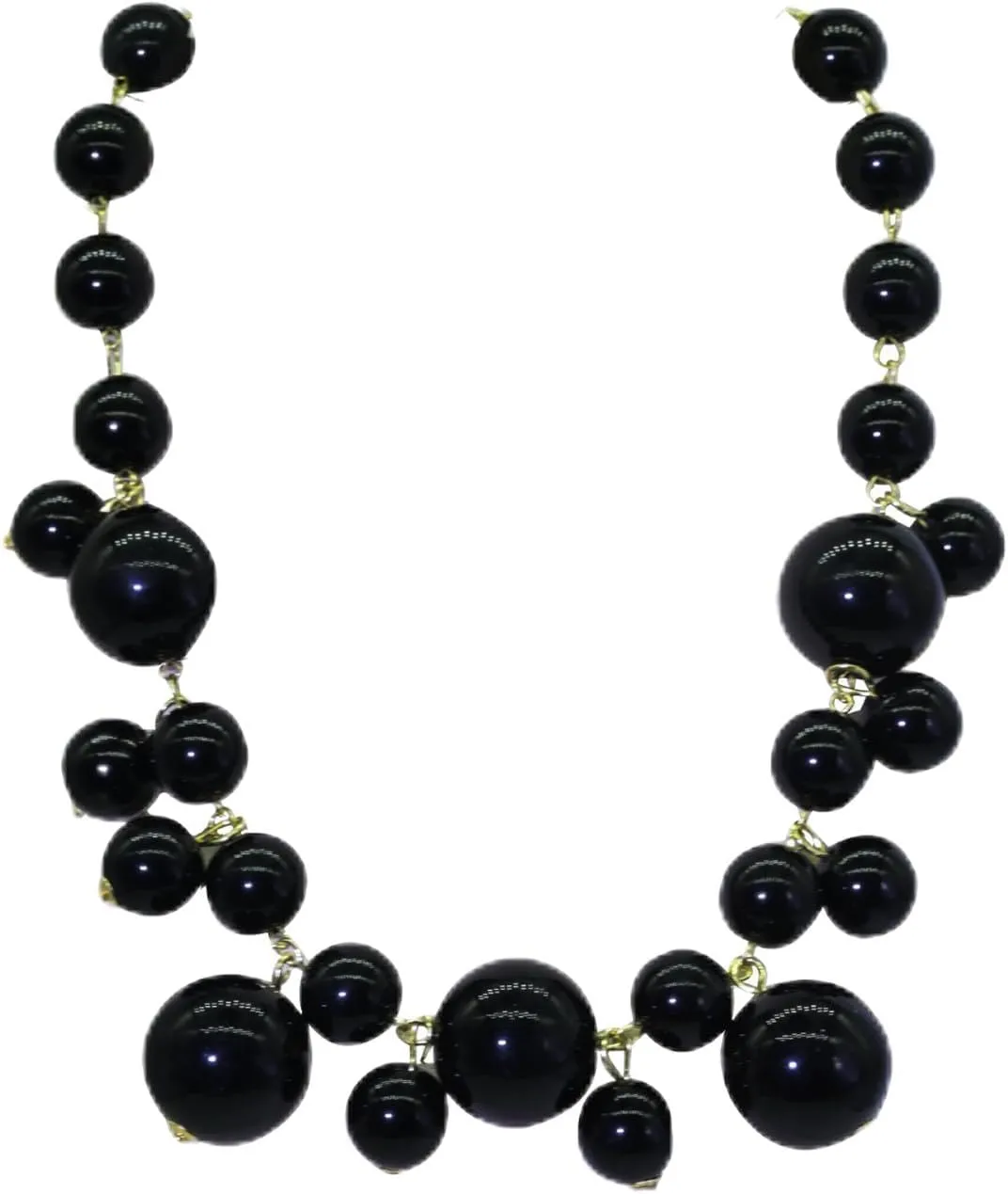 Chunky Pearl necklace for Women Trendy Imitation Pearl Necklace for Women and Men Multi Strand Colorful Plated Beaded Necklace Set