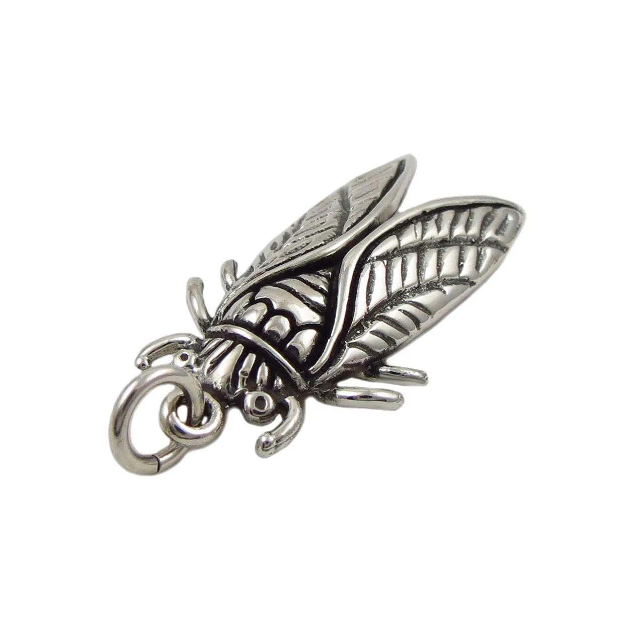 Cicada 925 Sterling Silver Bug Insect Pendant