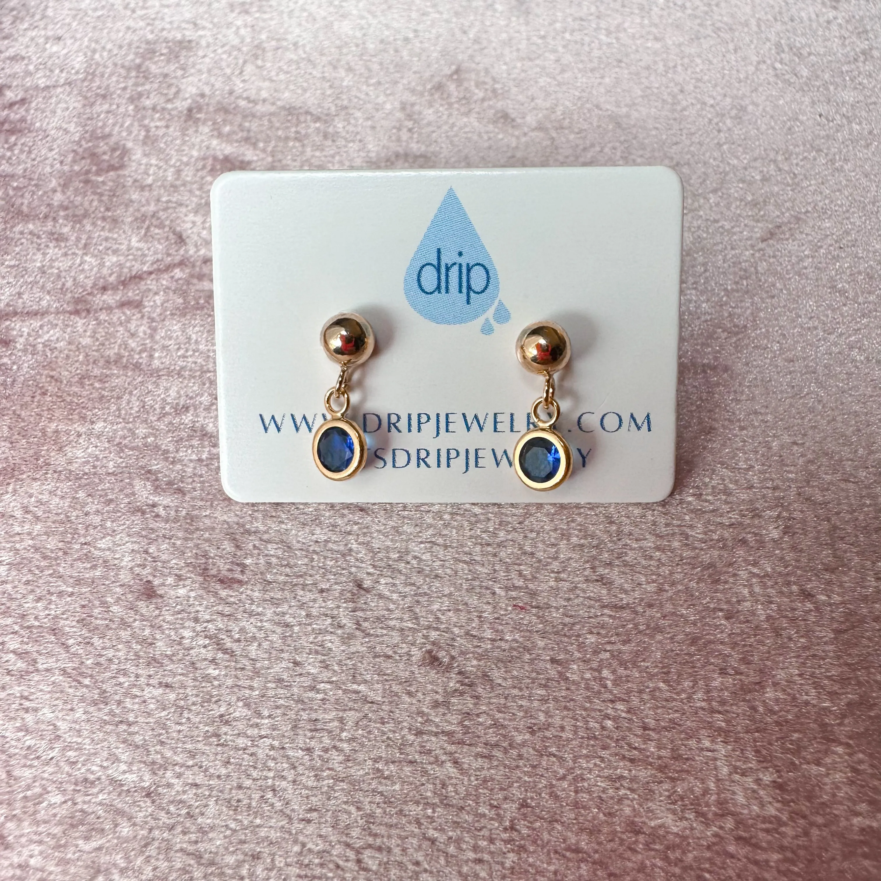 Circle Drop Ball Studs (more colors)