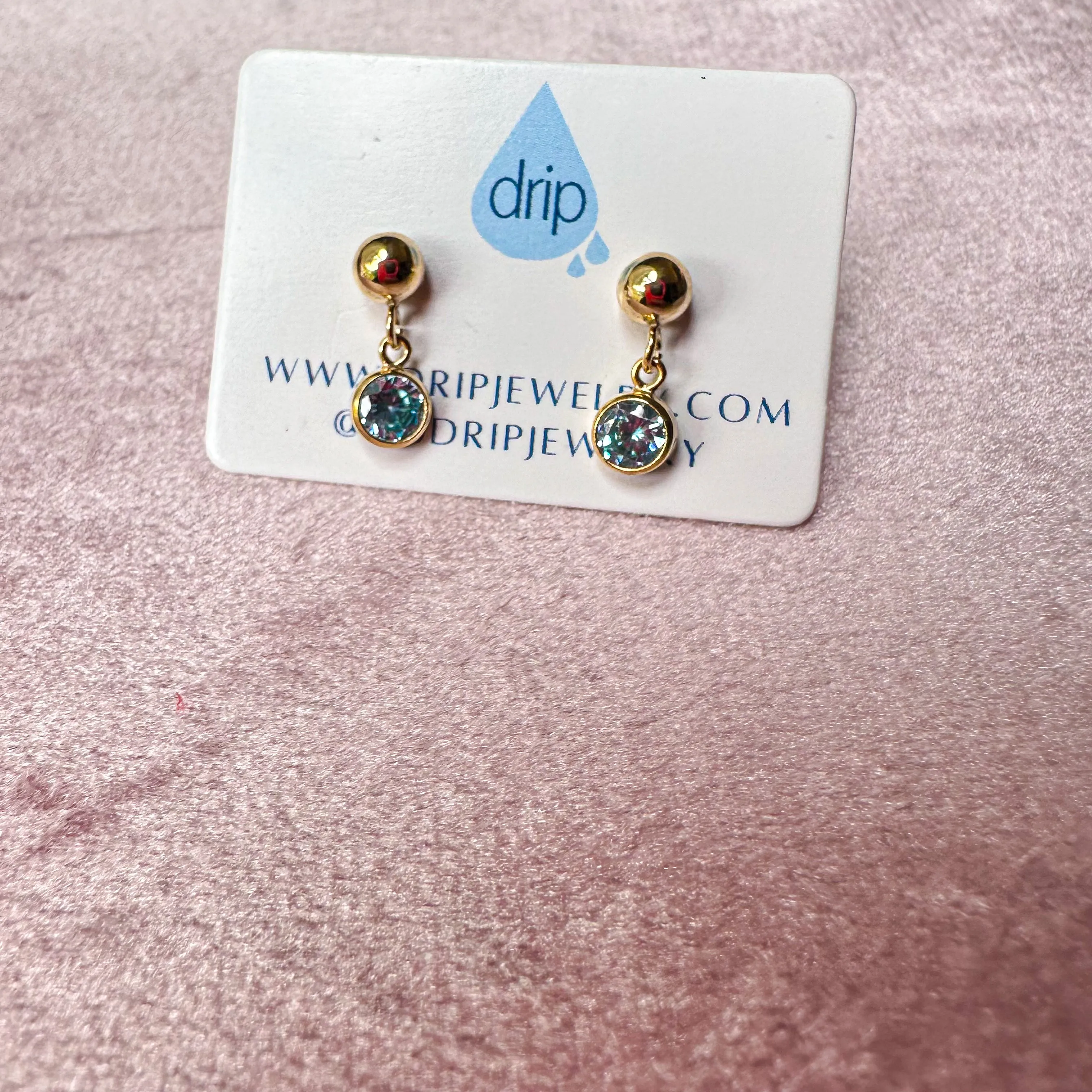 Circle Drop Ball Studs (more colors)