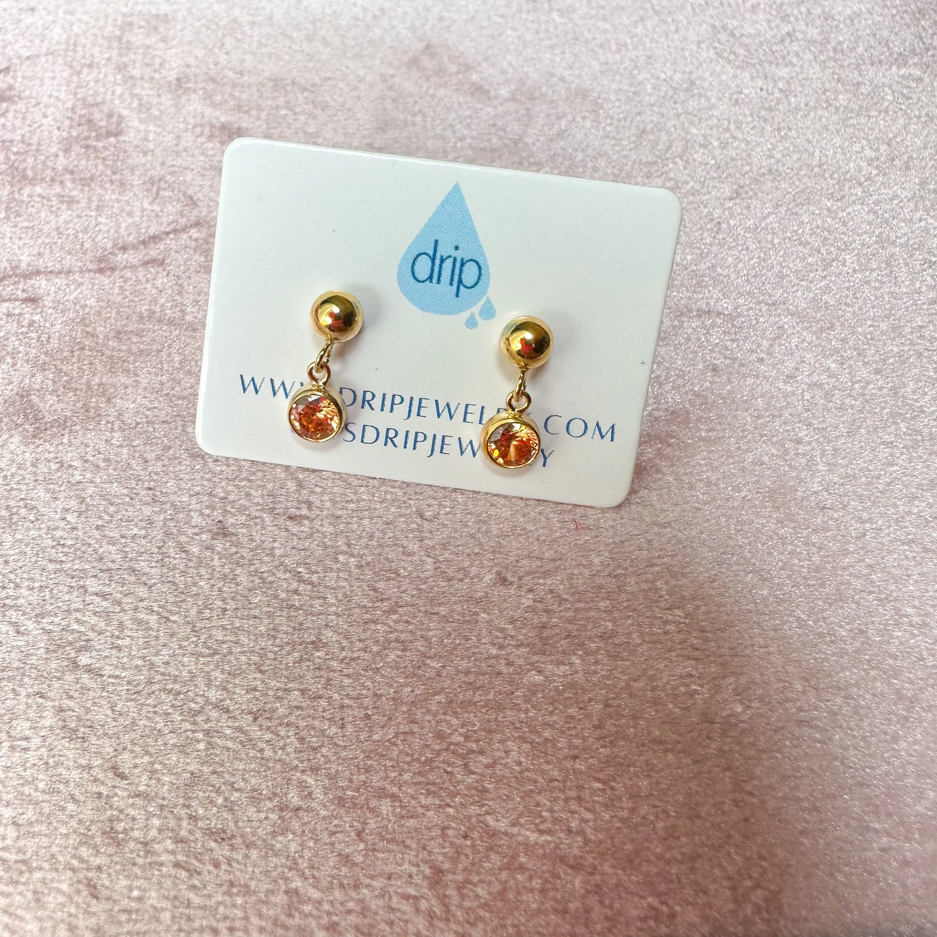 Circle Drop Ball Studs (more colors)