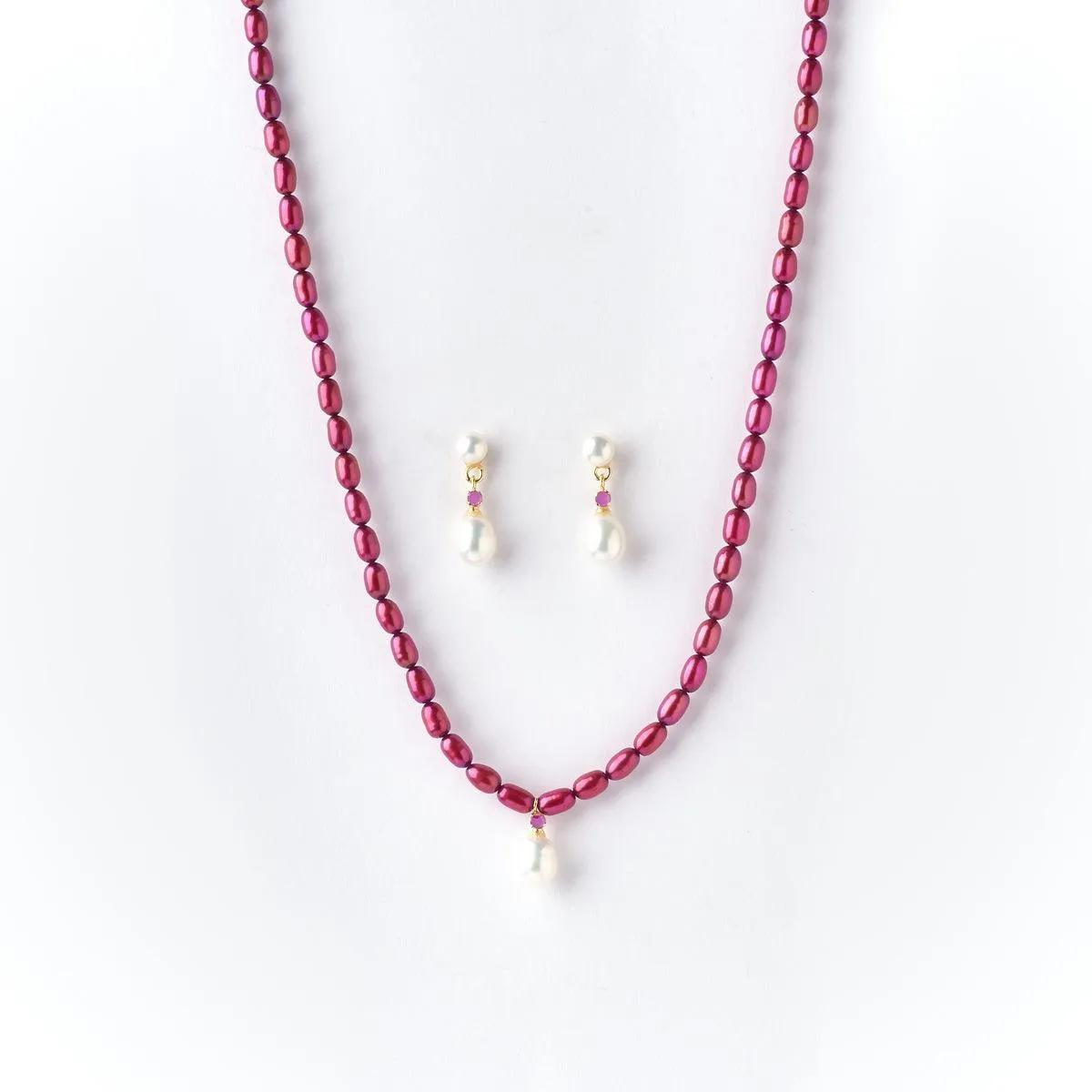 Classic Real Pearl Necklace Set