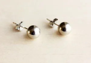 Classic Silver Ball Studs