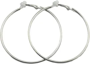 Clip On Big Extra Large Fake Round Hoop Earrings for Women Non Pierced No Piercing Ear Fashion Simple Circle Huggie Hoops Jewelry Gifts