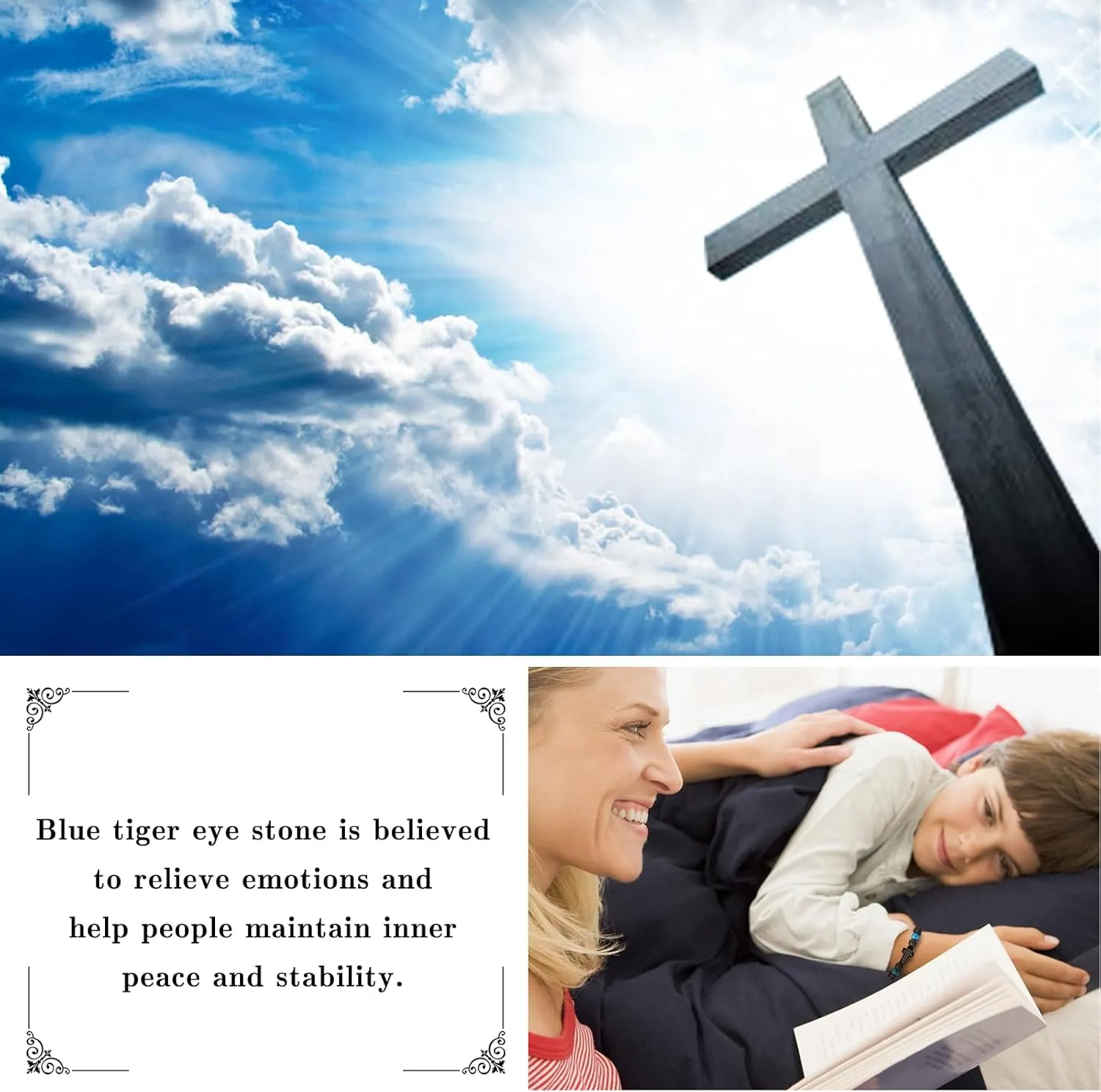 Cross Bracelet To My Boys Communion Confirmation Baptism Gift for Nephew Brother Son Daughter Brother Teens Girls