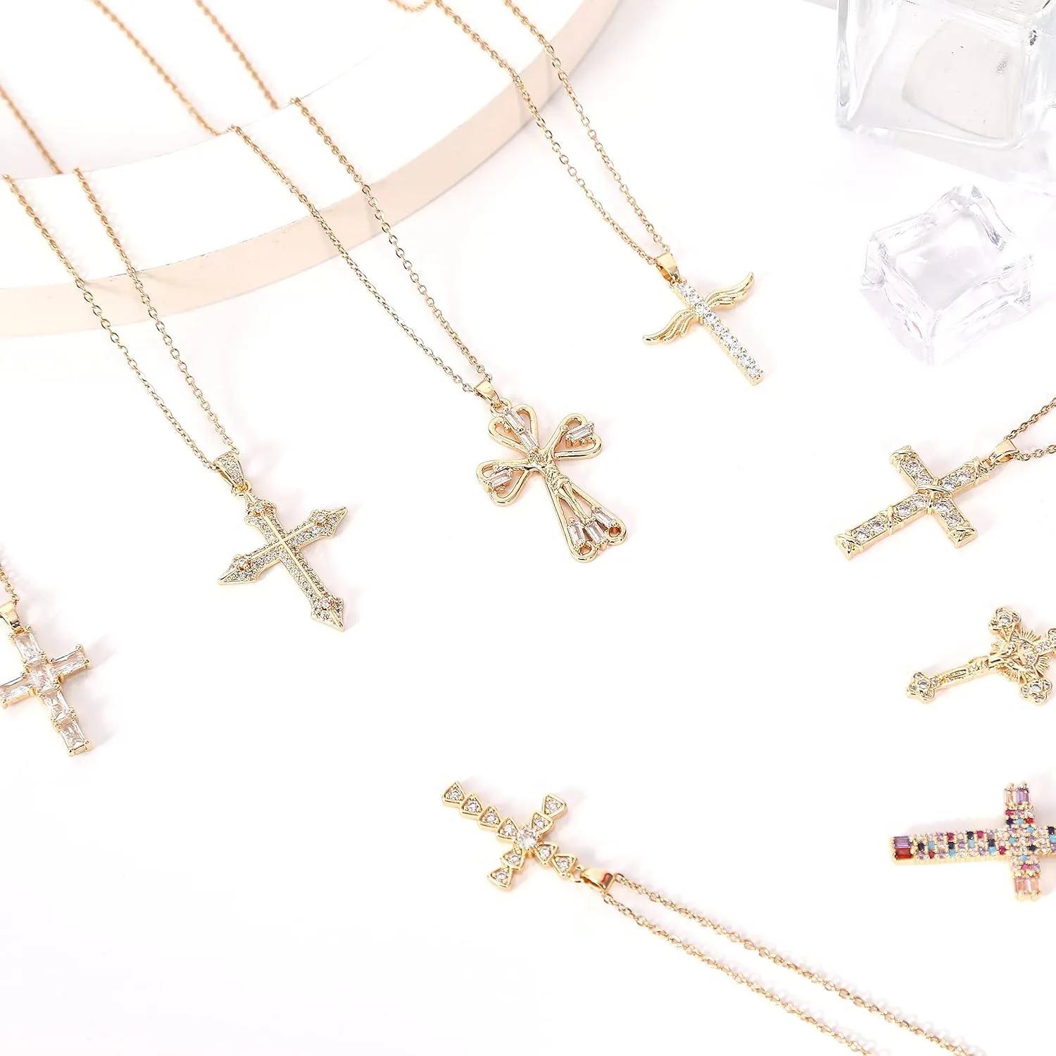 Cross Pendant Necklace for Women Jewelry Gold Cross Necklaces for Women Cross Necklace Minimalist Trendy Jewelry Valentines Day