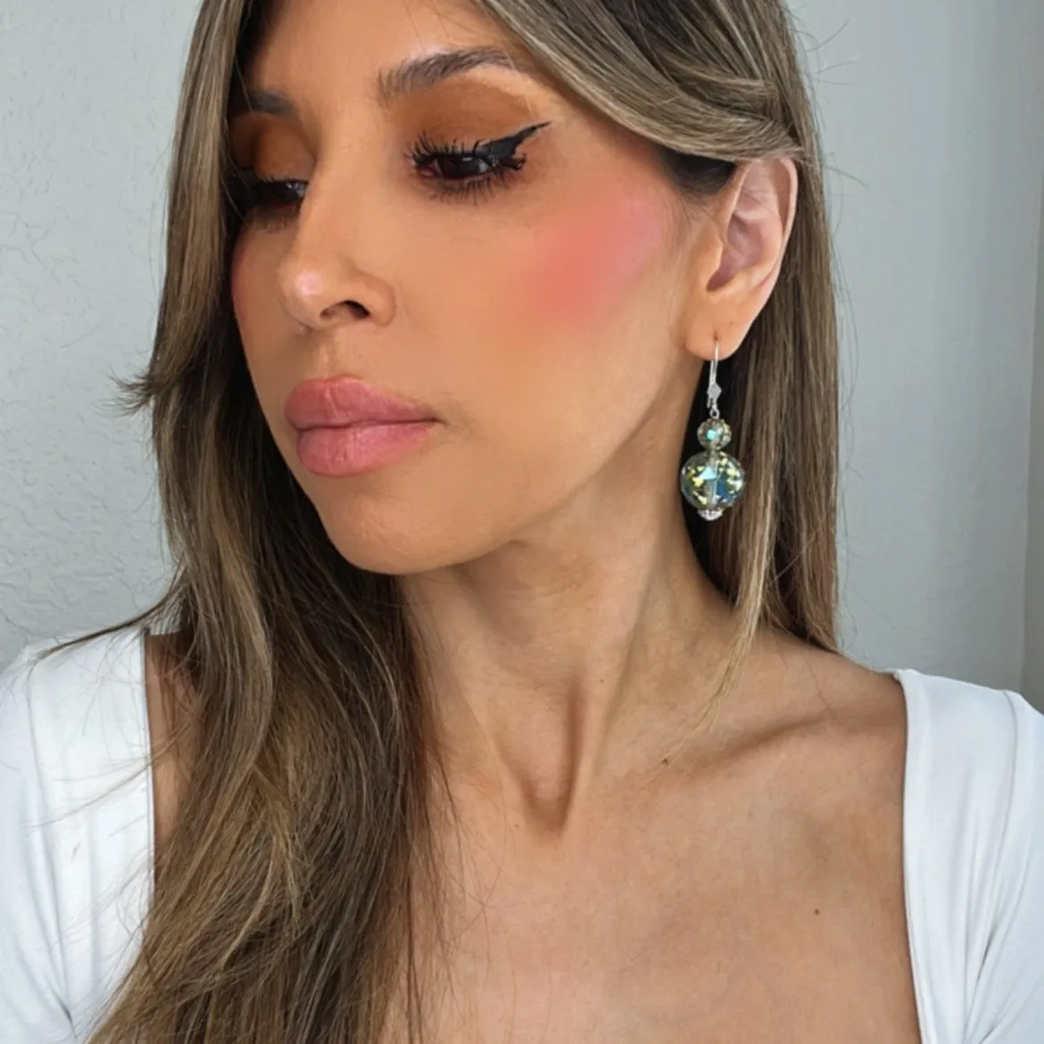 Crystal Sphere Earrings