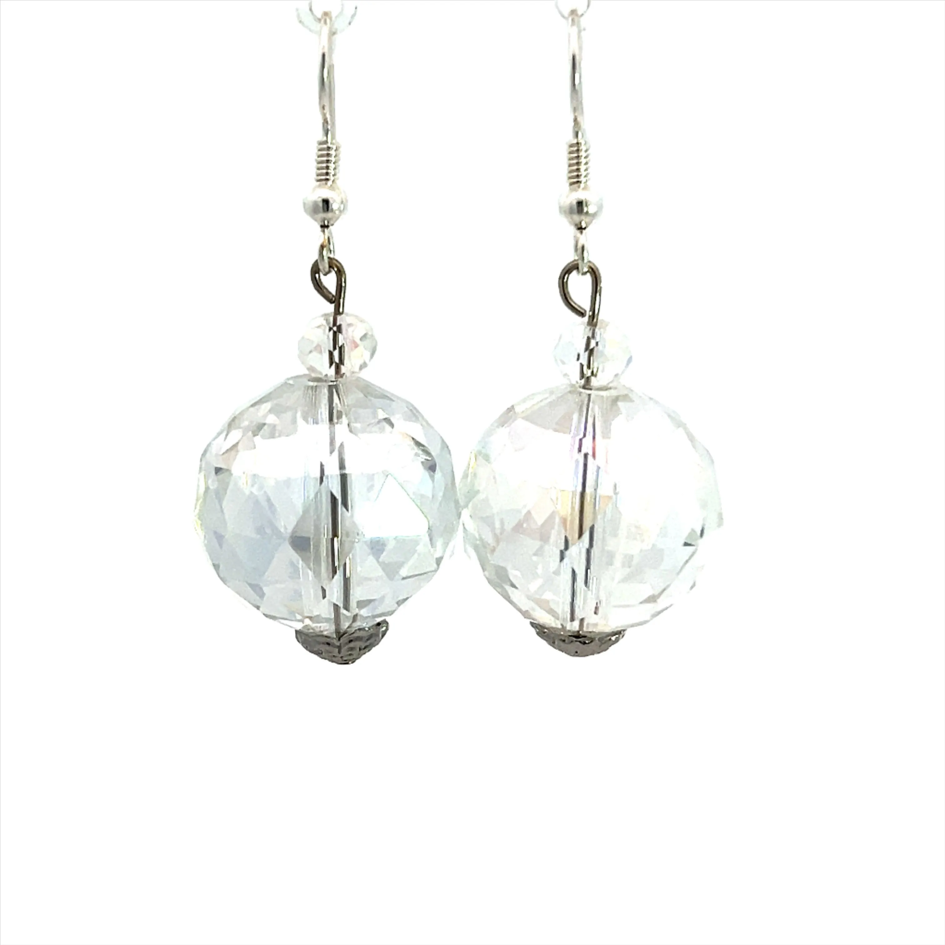 Crystal Sphere Earrings