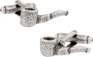 Cuff-Daddy Pipe Smoker Cufflinks with Presentation Box