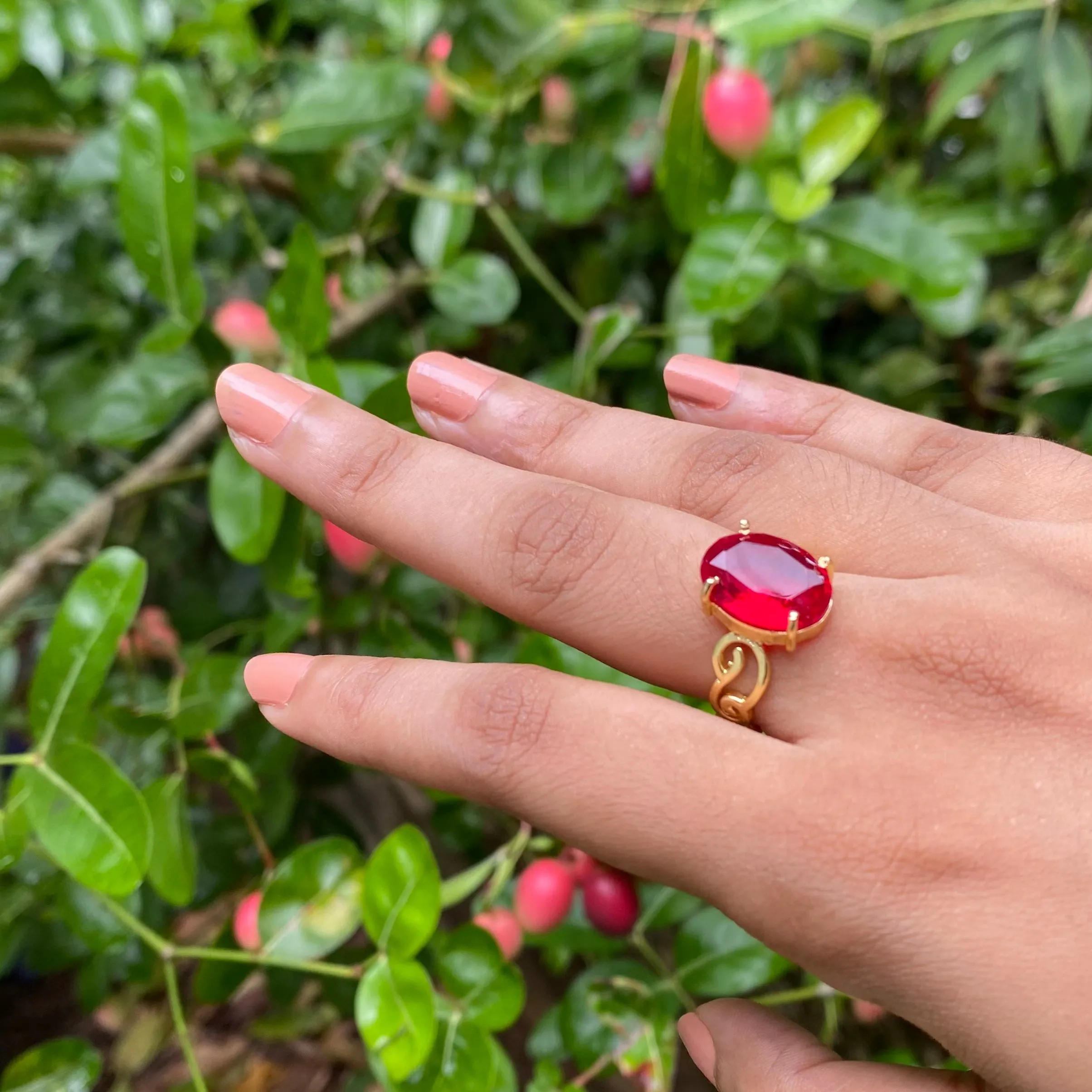 Curly Adjustable Rings (Colour Options)