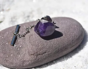 Custom Amethyst Stone Tie Tack Handmade - Quantity of 1