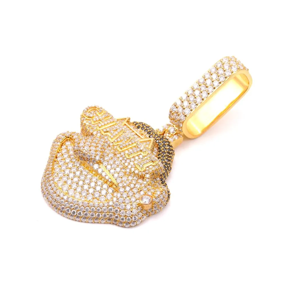 Custom Moissanite "Ghanti" Pendant