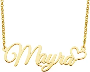 Custom Name Necklace 18K Gold Plated Personalized Gift Nameplate Customized Jewelry Gift for Women Girls