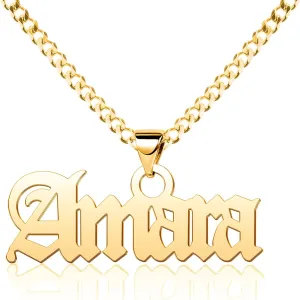 Custom Name Necklace Engraved Gold Plated Personalized Sterling Silver Heart Crown Pendant Gift for Women