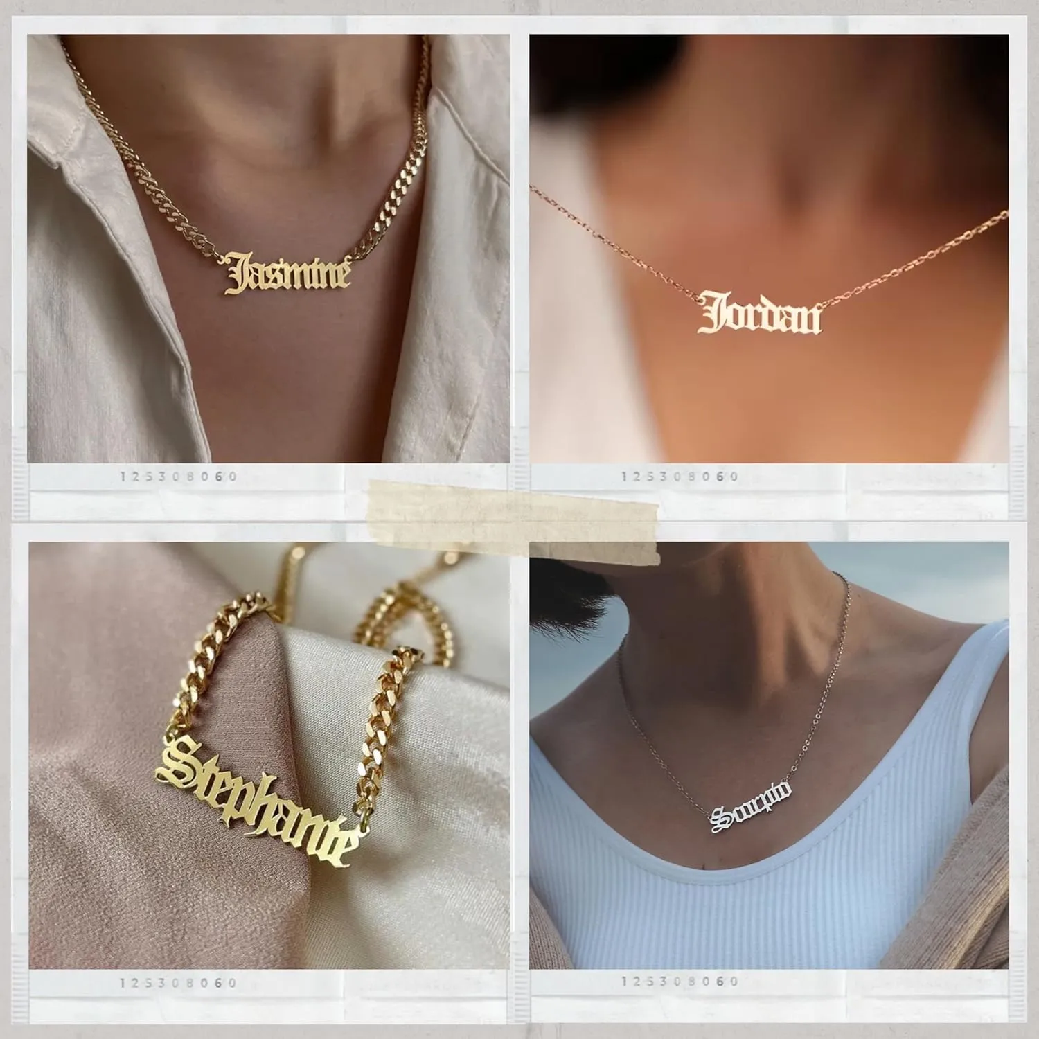 Custom Name Necklace Engraved Gold Plated Personalized Sterling Silver Heart Crown Pendant Gift for Women