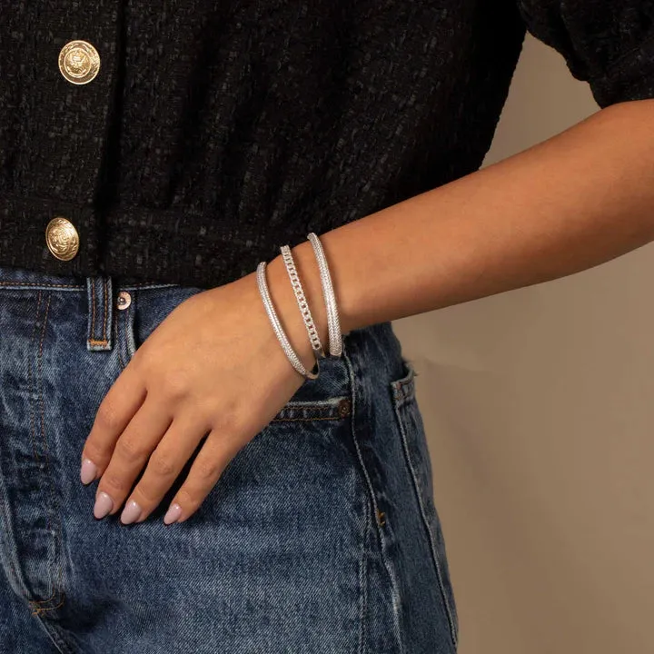 CZ Chain Link Cuff