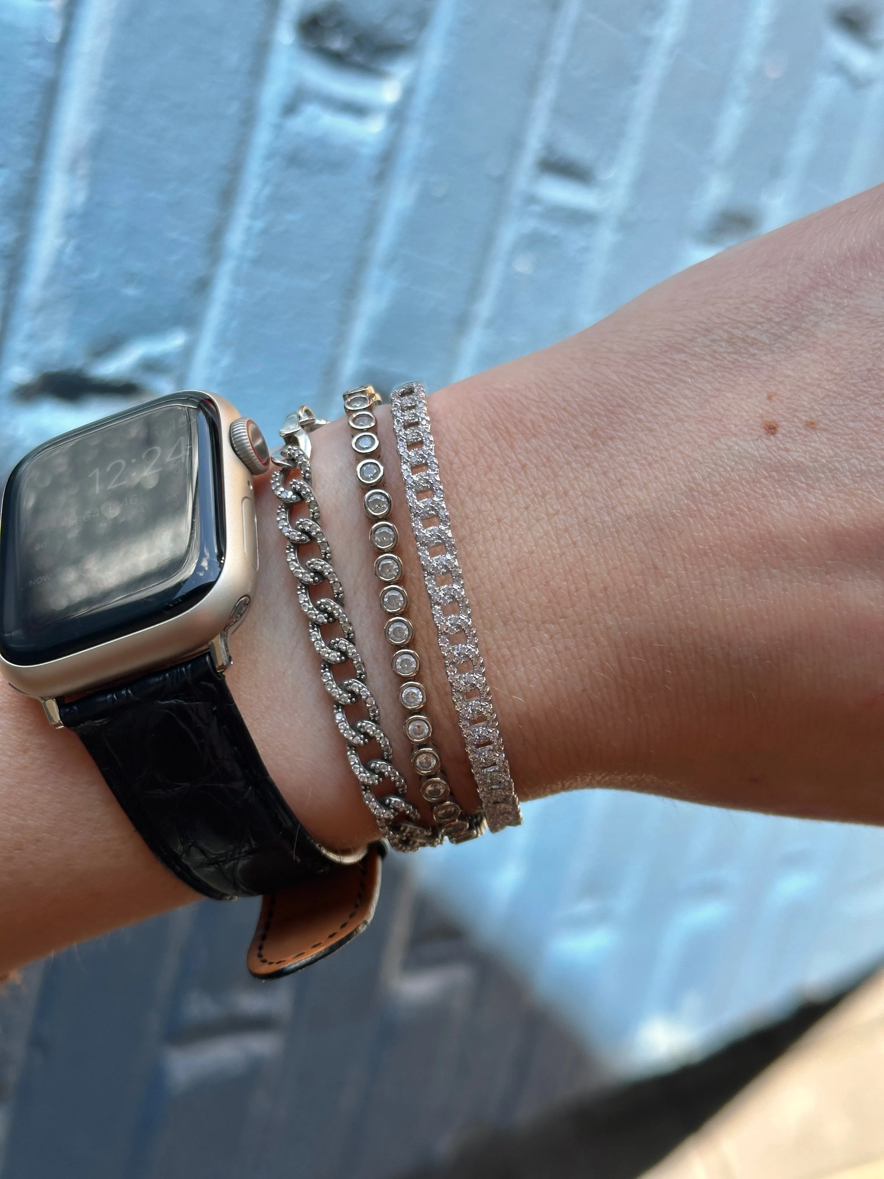 CZ Chain Link Cuff