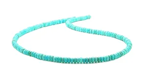 Dainty Natural Turquoise Beaded Choker, Throat Chakra, Turquoise Necklace, Real Turquoise, Gift for Her, Southwest Jewelry (16 Inches)