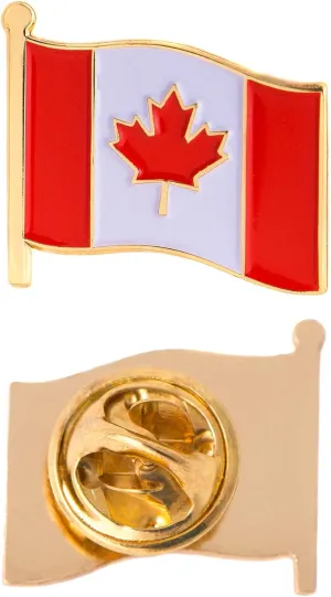Desert Cactus Canada Lapel Pin Canadian Country Enamel Made of Metal Souvenir Hat Men Women Patriotic (Waving Flag Lapel Pin)