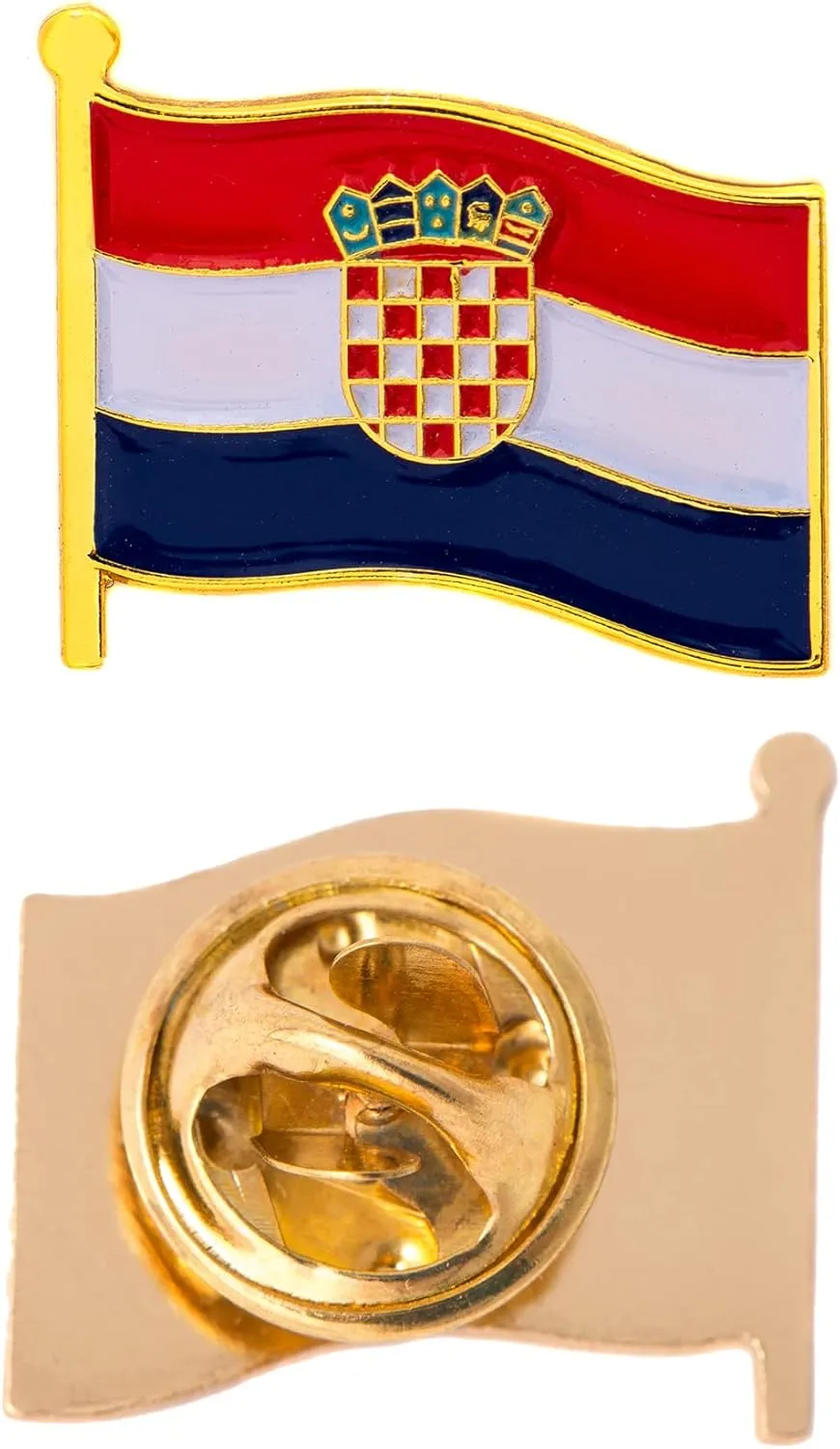 Desert Cactus Croatia Lapel Pin Country Enamel Made of Metal Souvenir Hat Men Women Patriotic (Waving Flag Pin)