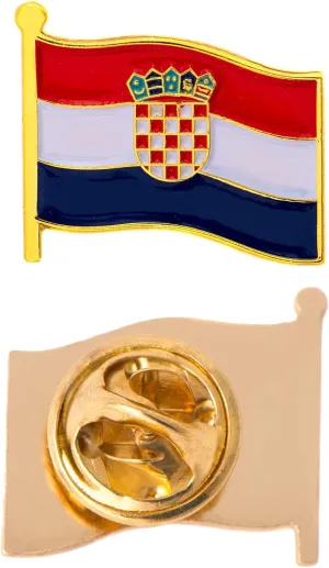 Desert Cactus Croatia Lapel Pin Country Enamel Made of Metal Souvenir Hat Men Women Patriotic (Waving Flag Pin)