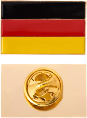 Desert Cactus Germany Flag Lapel Pin Country Enamel Made of Metal Souvenir Hat Men Women Patriotic German (Rectangle Pin)
