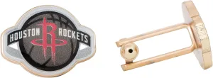 Desert Cactus Houston Rockets Cufflinks Team NBA National Basketball Association Logo Formal Wear (Cufflinks)