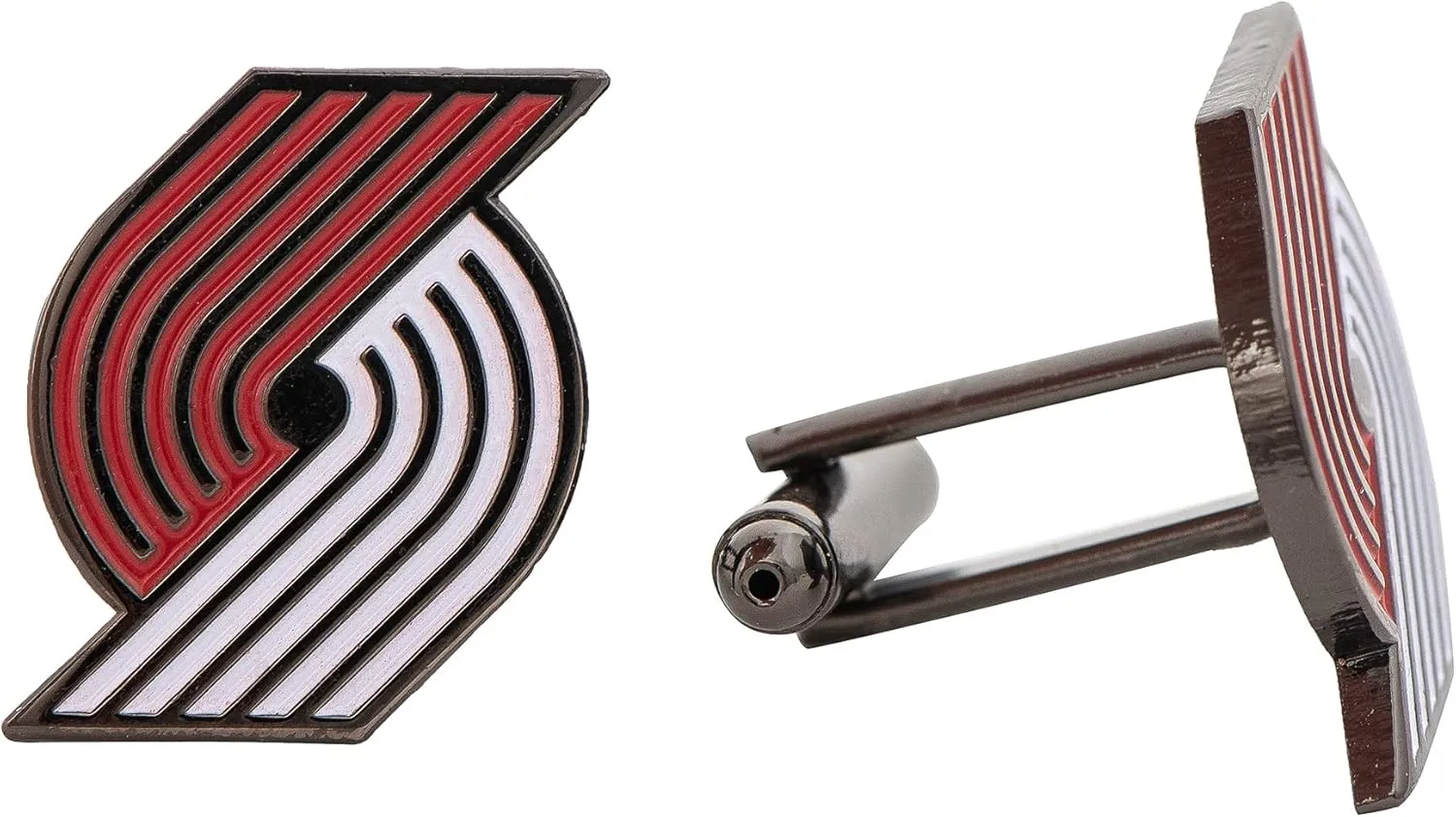 Desert Cactus Portland Trail Blazers Cufflinks NBA Team Logo National Basketball Association Formal Wear (Cufflinks)