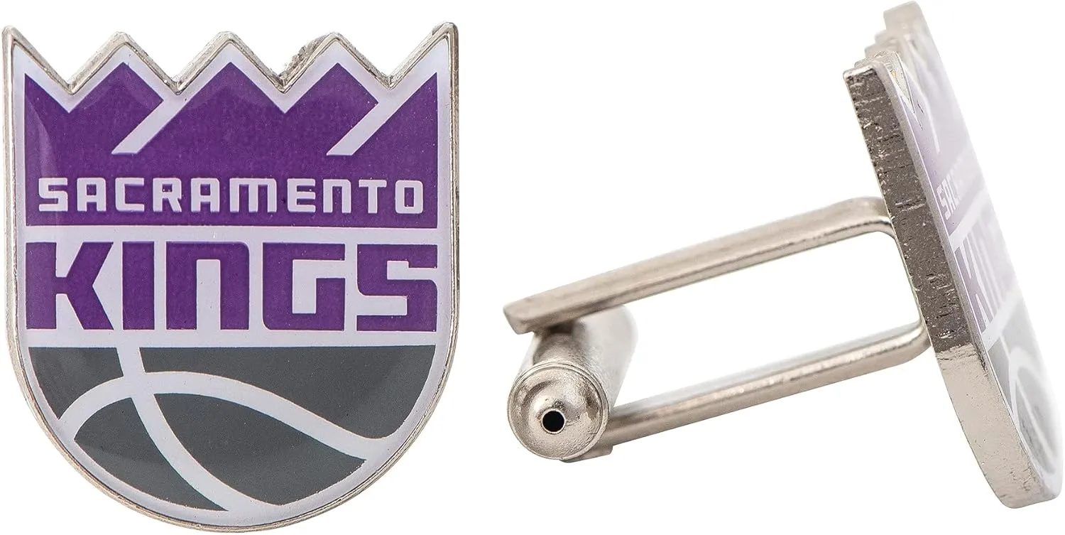 Desert Cactus Sacramento Kings Cufflinks NBA Team Logo National Basketball Association Formal Wear (Cufflinks)