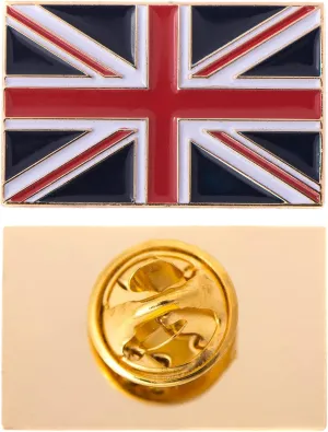 Desert Cactus United Kingdom Flag Lapel Pin Enamel UK Country Made of Metal Souvenir Hat Men Women Patriotic Great Britain (Rectangle Pin)