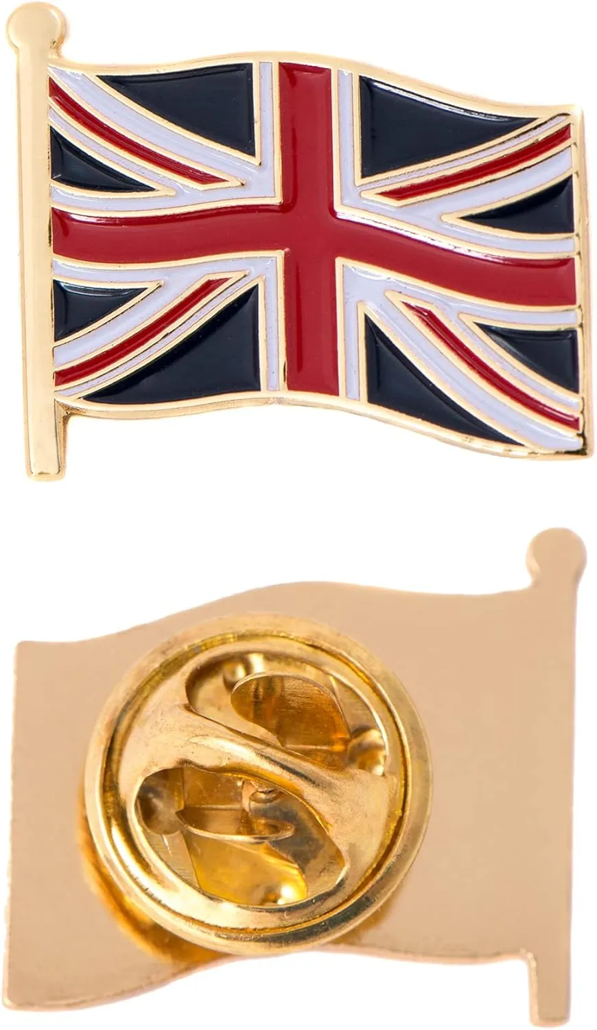 Desert Cactus United Kingdom Lapel Pin UK Country Enamel Made of Metal Souvenir Hat Men Women Patriotic Great Britain (Waving Flag Lapel Pin)