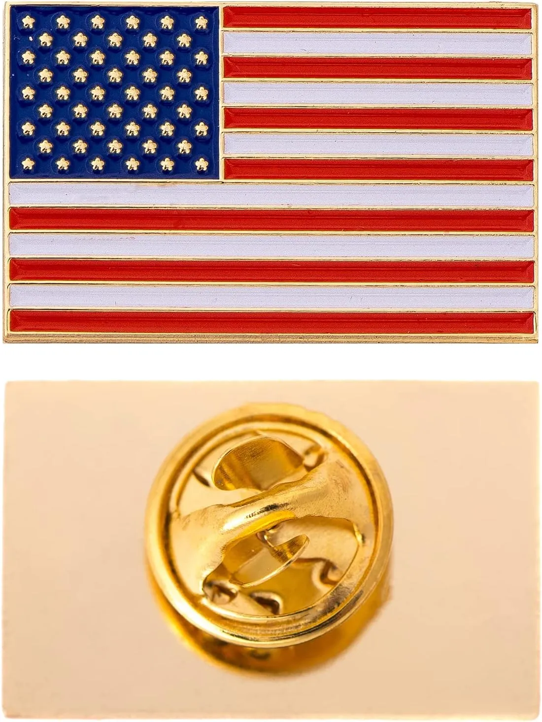 Desert Cactus United States of America Flag Lapel Pin USA Enamel Made of Metal Souvenir Hat Men Women Patriotic American (Rectangle Pin)