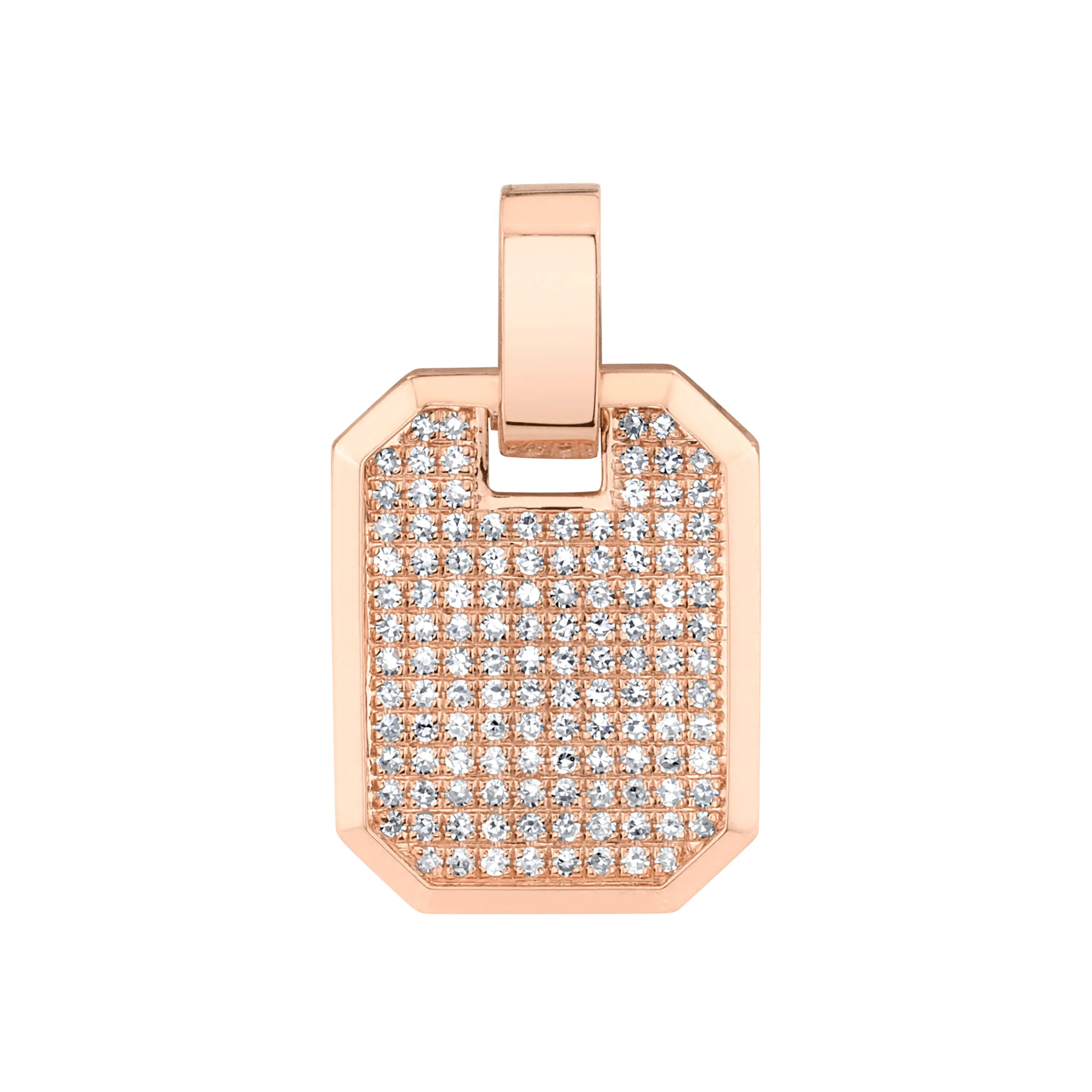 DIAMOND PAVE NAMEPLATE PENDANT