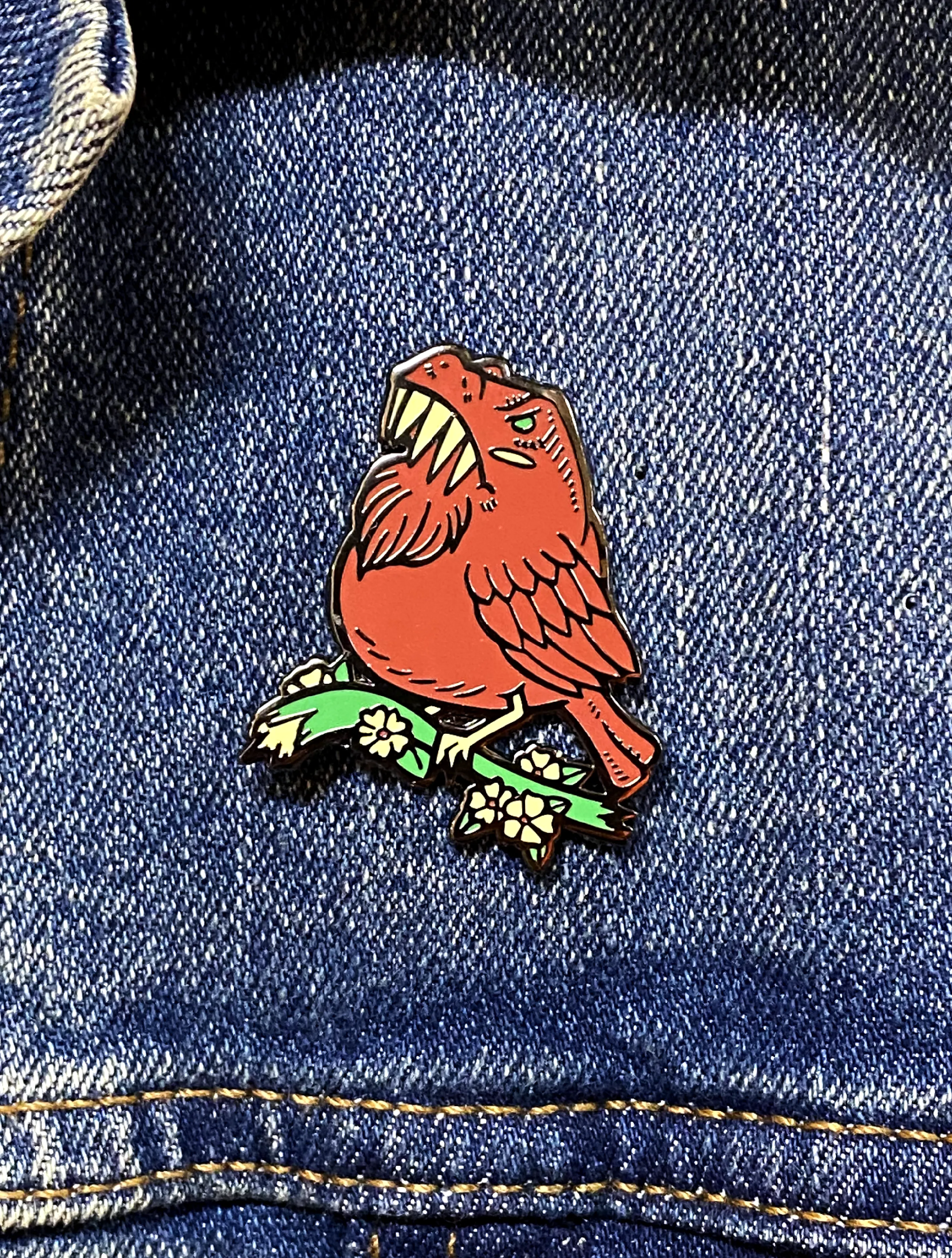 Dino Birb · Enamel Pin