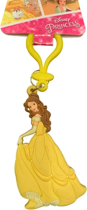 Disney Belle Soft Touch PVC Key Ring,Multi-colored,1"
