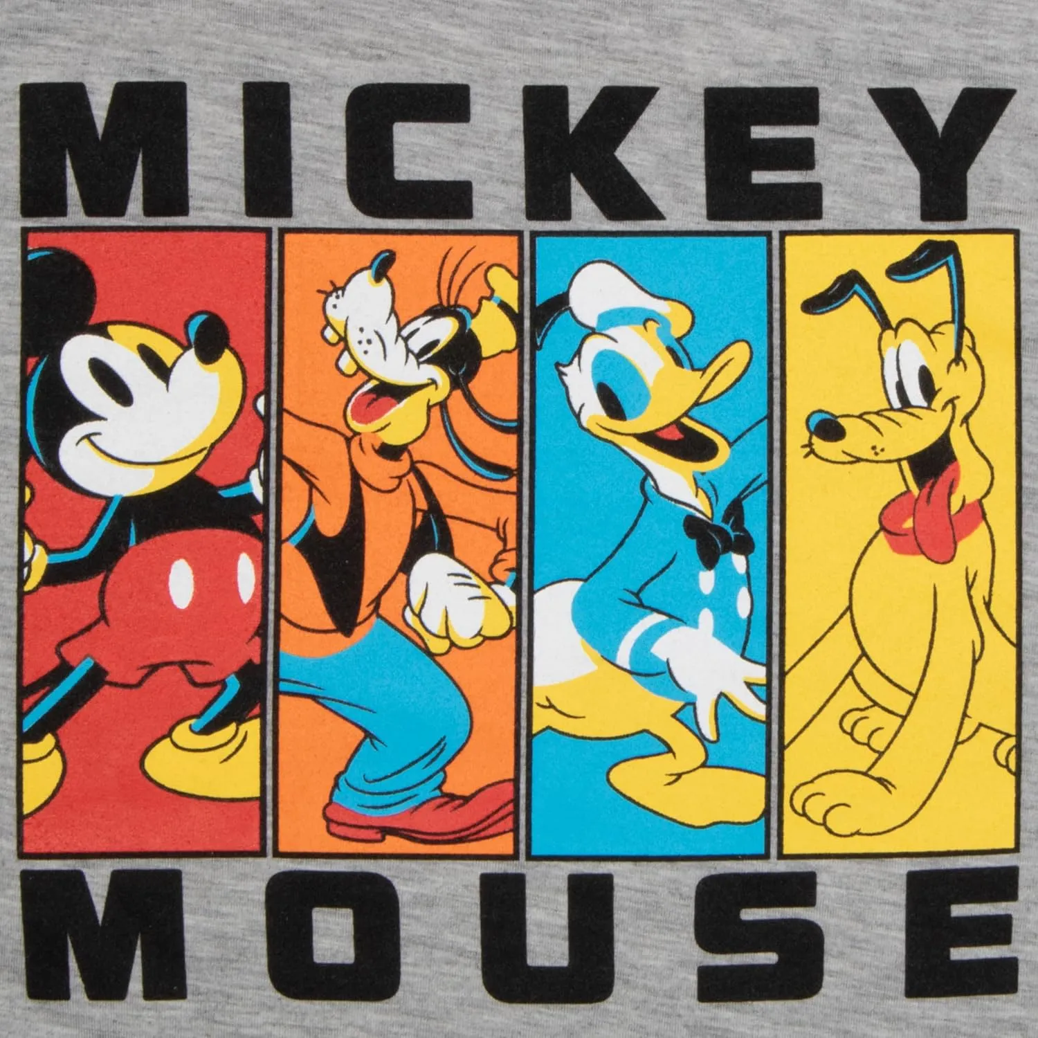 Disney Mickey Mouse Boys 3-Piece Set - Short Sleeve T-Shirt, Long Sleeve T-Shirt, and Sweatpants 3-Pack Bundle Set