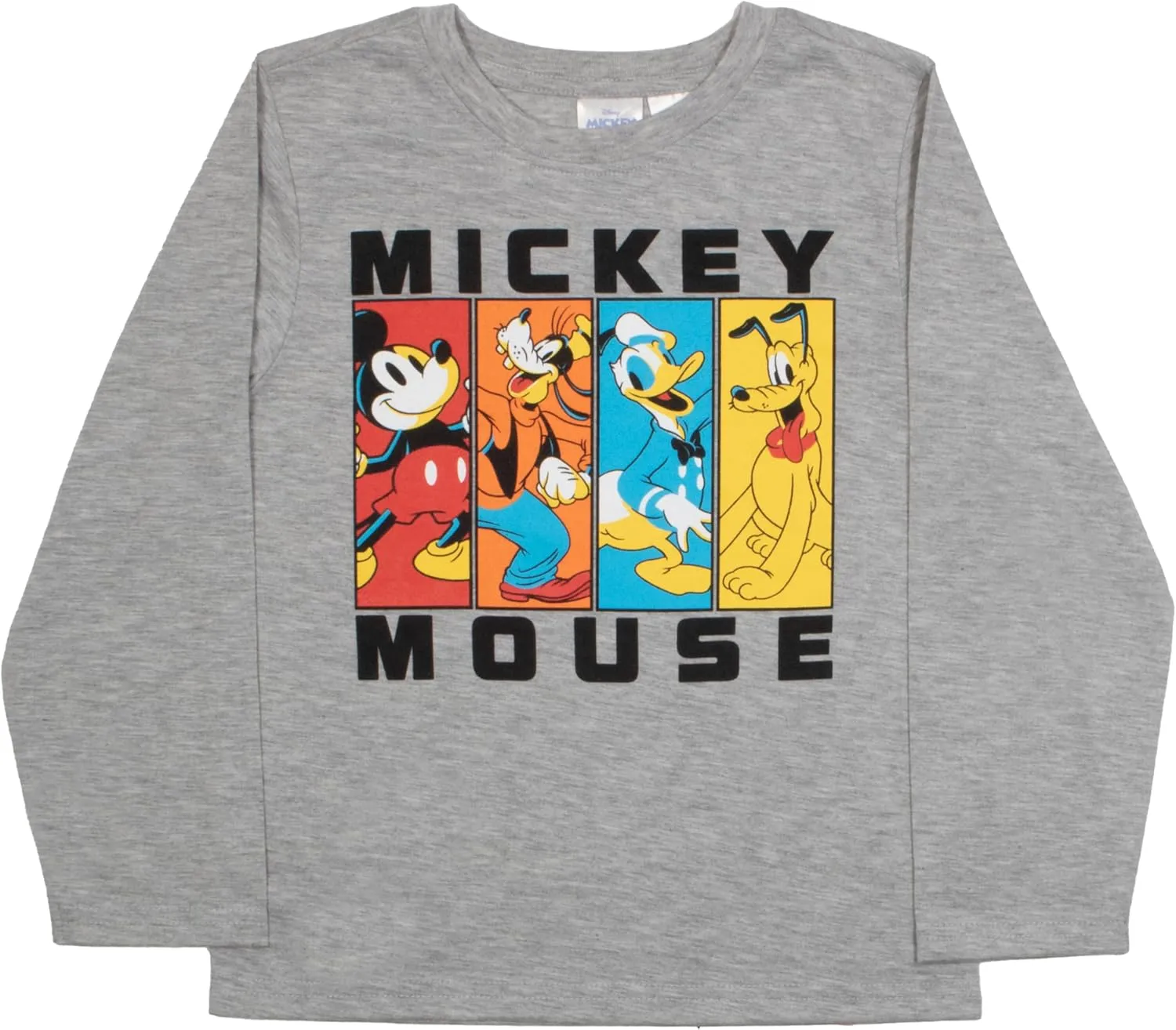 Disney Mickey Mouse Boys 3-Piece Set - Short Sleeve T-Shirt, Long Sleeve T-Shirt, and Sweatpants 3-Pack Bundle Set
