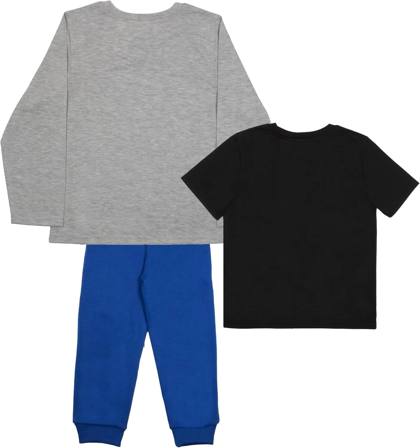 Disney Mickey Mouse Boys 3-Piece Set - Short Sleeve T-Shirt, Long Sleeve T-Shirt, and Sweatpants 3-Pack Bundle Set