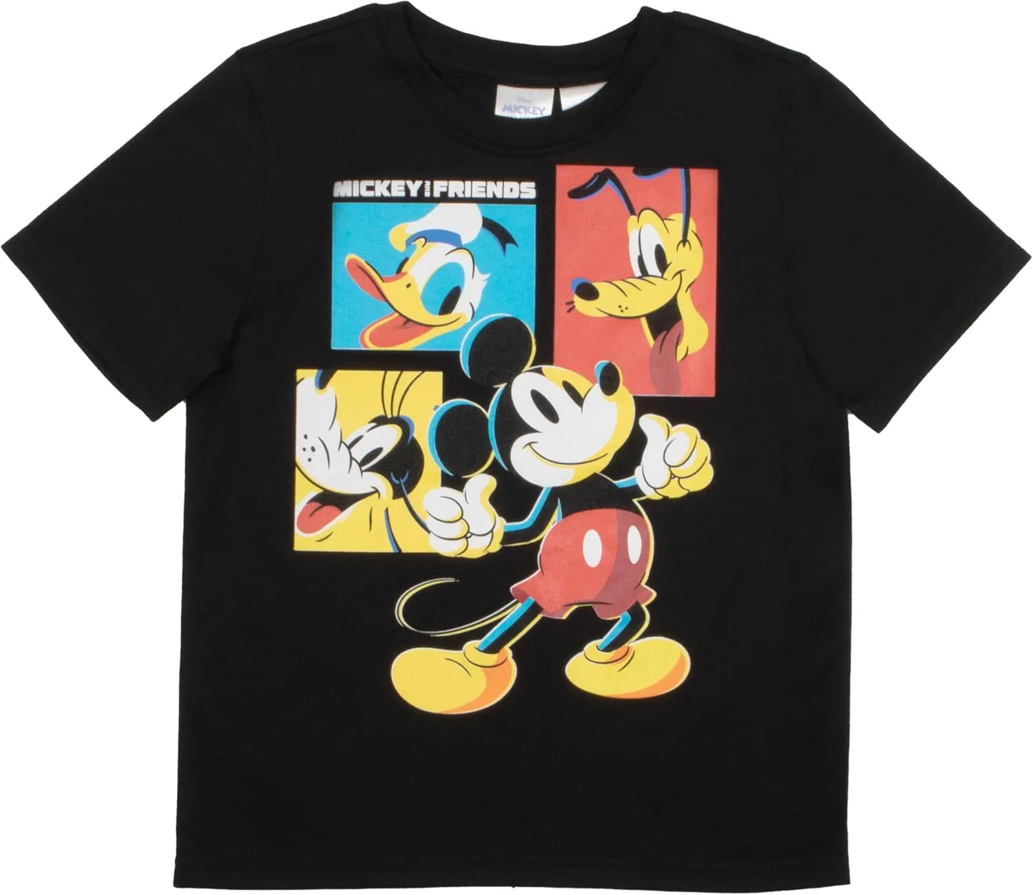 Disney Mickey Mouse Boys 3-Piece Set - Short Sleeve T-Shirt, Long Sleeve T-Shirt, and Sweatpants 3-Pack Bundle Set