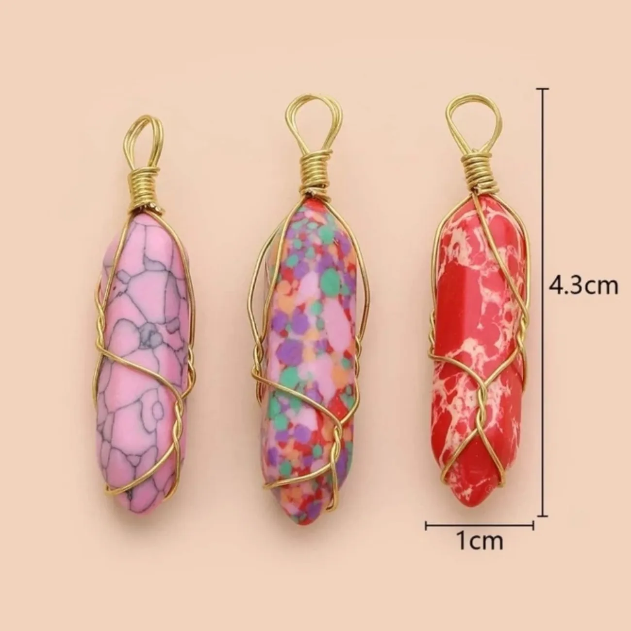 DIY Marble Stone Pendants.