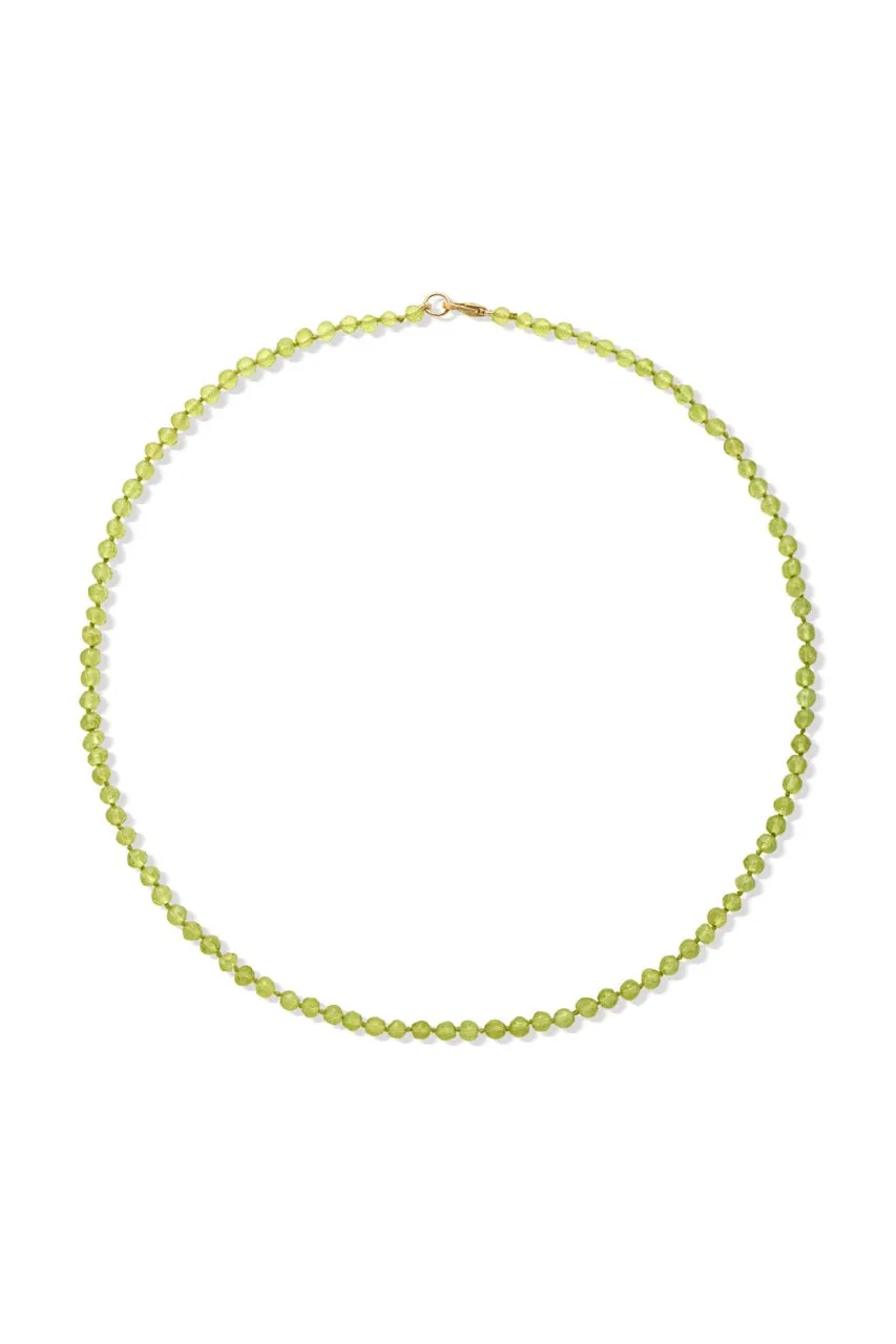 Dyed Tsavorite Beaded Necklace