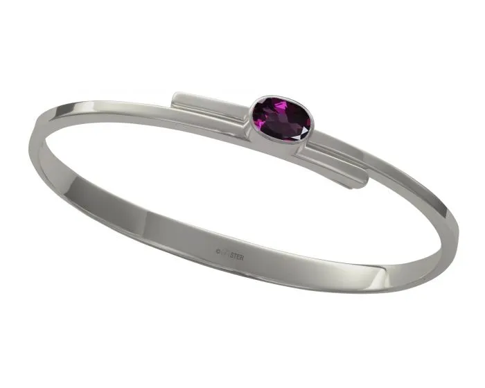 Ed Levin Sterling Silver Urban Swing Gemstone Bracelent