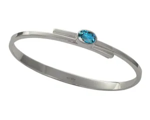 Ed Levin Sterling Silver Urban Swing Gemstone Bracelent